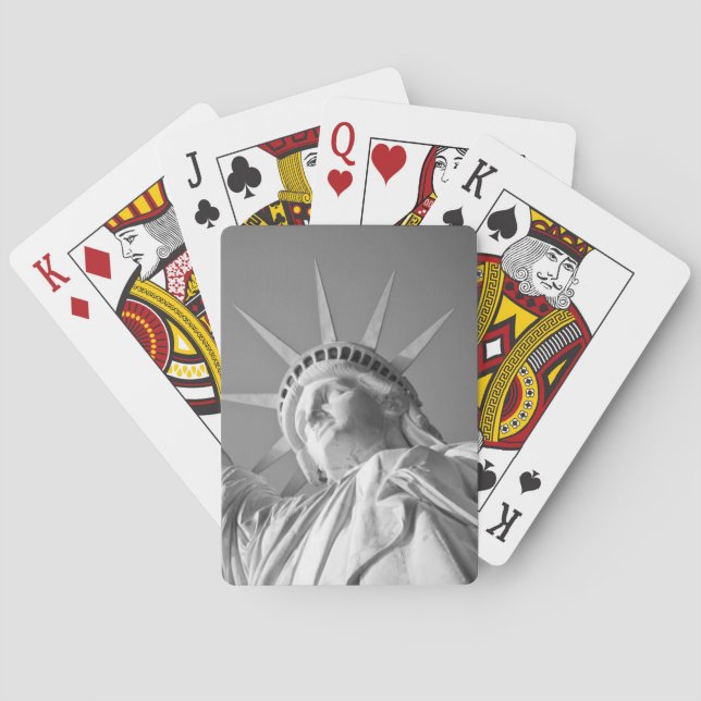 Jeu De Cartes Statue blanche noire de la Liberté (dos)
