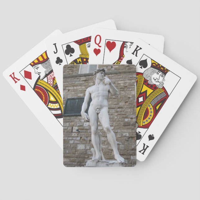 Jeu De Cartes Statue de David, Florence, Italy Cards. (dos)