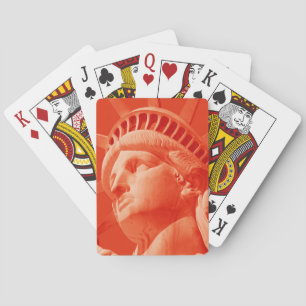 Jeu De Cartes Statue rouge de la Liberté