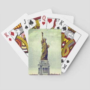Jeu De Cartes Statue vintage de la Liberté