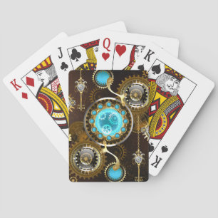 Jeu De Cartes Steampunk Rusty Background