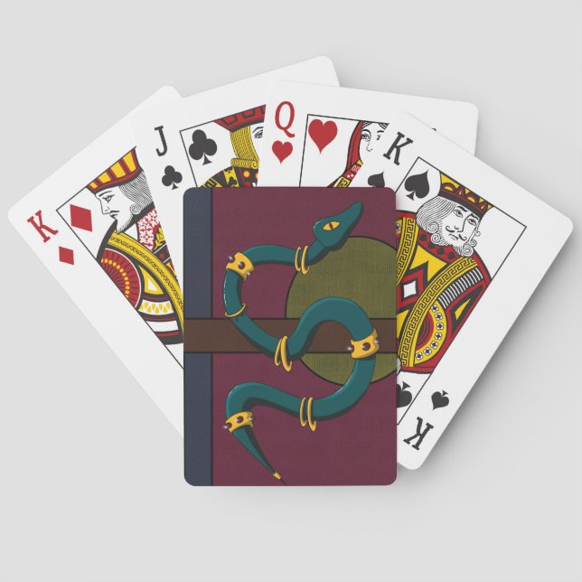 Jeu De Cartes Sticker Carré Snake (dos)