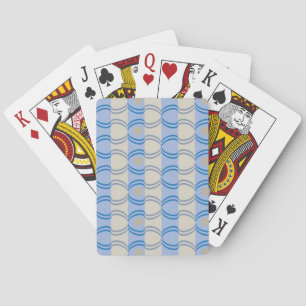 Jeu De Cartes Stock Bleu Tan Bleu