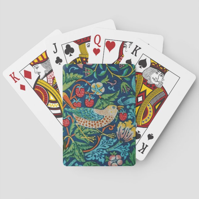 Jeu De Cartes Strawberry Thief (dos)
