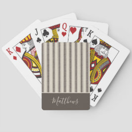 Jeu De Cartes Style Agritouristique moderne Ticking personnalisé