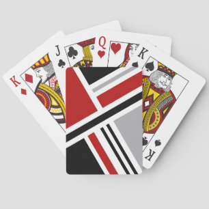 Jeu De Cartes Style rétro coloré avec formes géométriques