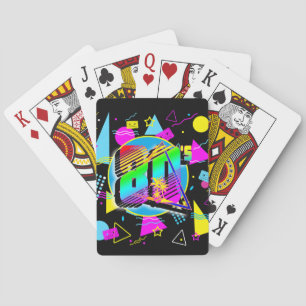 JEU DE CARTES STYLE RÉTRO VINTAGE ANCIEN DE L'ÉCOLE DES ANNÉES 8