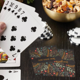 Jeu De Cartes Style tendance élégant Nom floral élégant Inspiriv