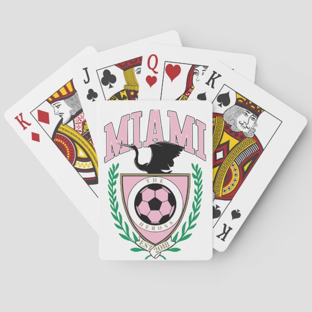 Jeu De Cartes Style Varsity de football de Miami (dos)
