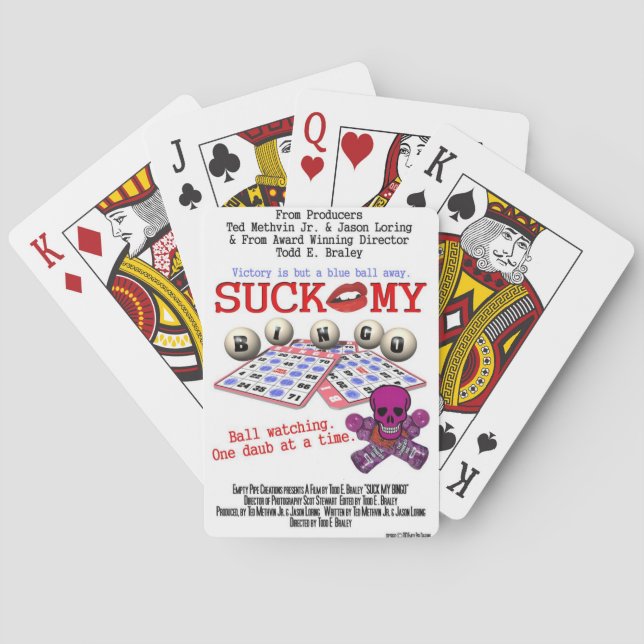 JEU DE CARTES SUCEZ MES CARTES DE JEU DE BINGO-TEST (dos)