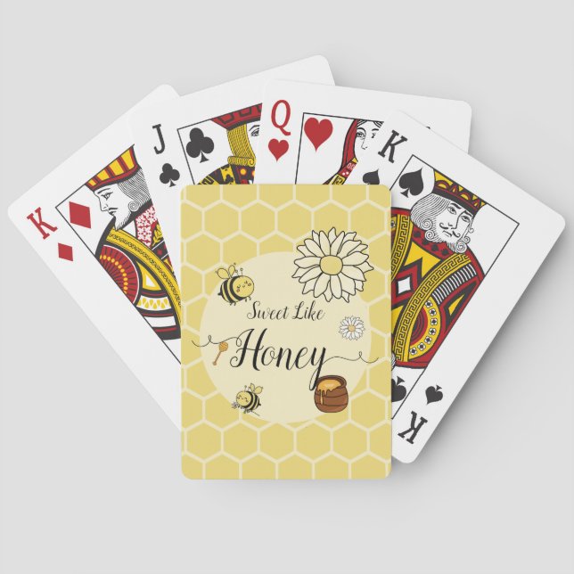 Jeu De Cartes Sucré Comme Miel Mignonne Petite Abeille (dos)