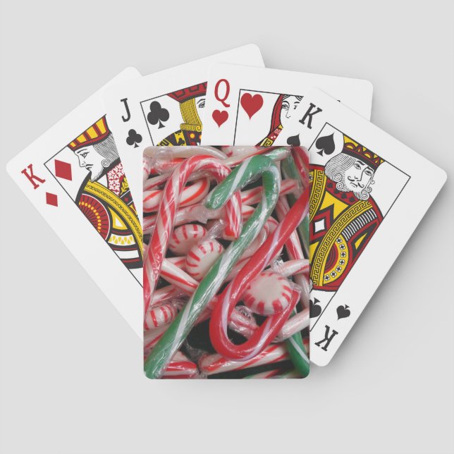 Jeu De Cartes Sucres de canne et menthe de Noël (dos)