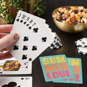 Jeu De Cartes Summer Love Turquoise Playing Cards