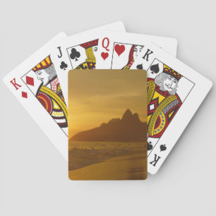 Jeu De Cartes Sun Set à Ipanema Beach Brésil