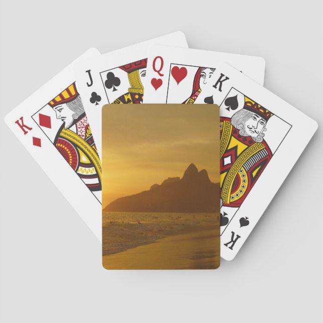 Jeu De Cartes Sun Set à Ipanema Beach Brésil (dos)