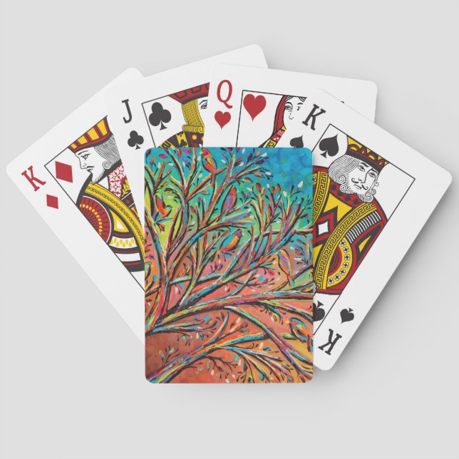Jeu De Cartes Sunrise Treetop Birds II (dos)