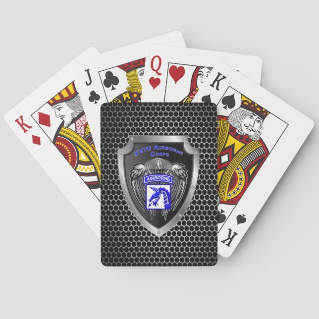 Jeu De Cartes Super-bad  XVIII corps aéroporté (dos)
