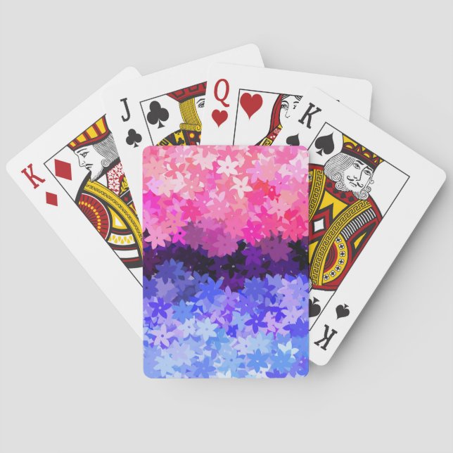 Jeu De Cartes Super Boho Quirky Retro Floral Omnisexual Pride (dos)