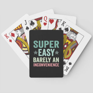 Jeu De Cartes Super Facile À peine Une Gêne Drôle