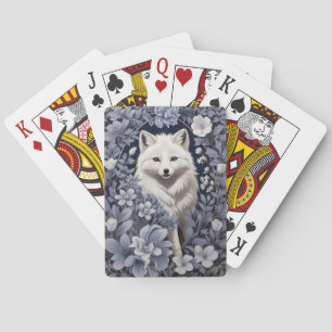 Jeu De Cartes Superbe Renard arctique William Morris Inspiré