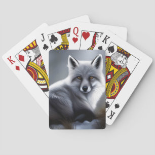 Jeu De Cartes Superbe Renard Artique