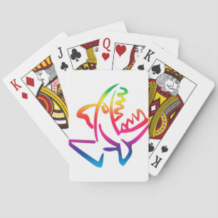 Jeu De Cartes superbe requin arc-en-ciel