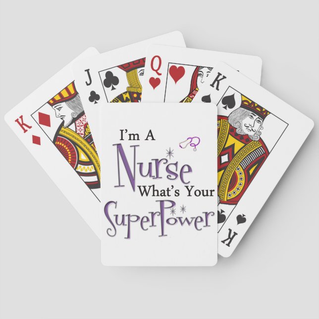 Jeu De Cartes Superpouvoir de l'infirmière (dos)