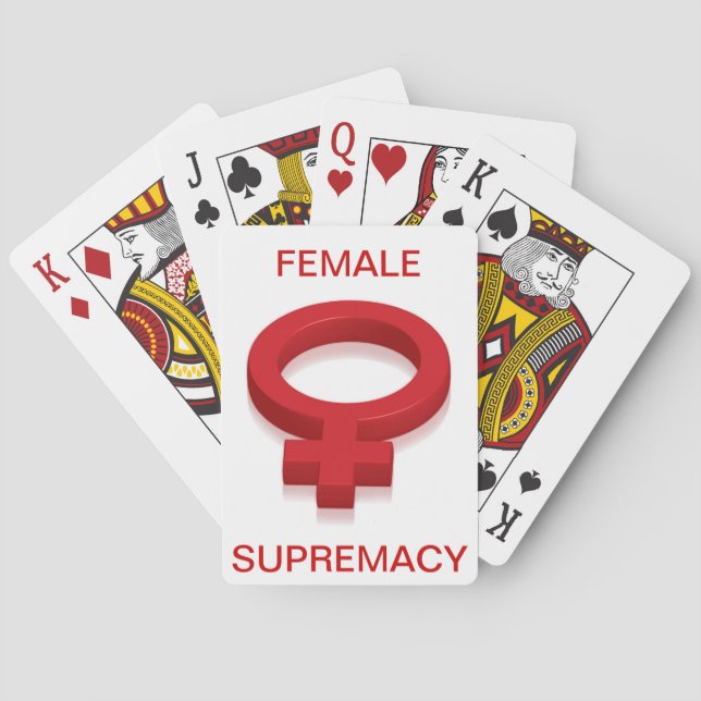 JEU DE CARTES SUPRÉMATIE FEMELLE (dos)