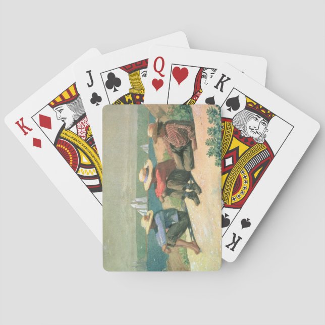 Jeu De Cartes Sur la plage, 1875 (la semaine) (dos)