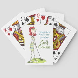 Jeu De Cartes Sur le terrain de golf