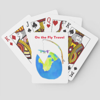 Jeu De Cartes Sur les cartes de voyage en vol