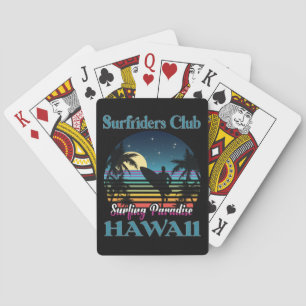 Jeu De Cartes Surf riders Club, Surfing Paradise, Hawaï