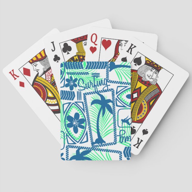 Jeu De Cartes Surf tribal (dos)