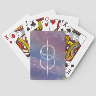 Jeu De Cartes symbole changeant dans les nuages