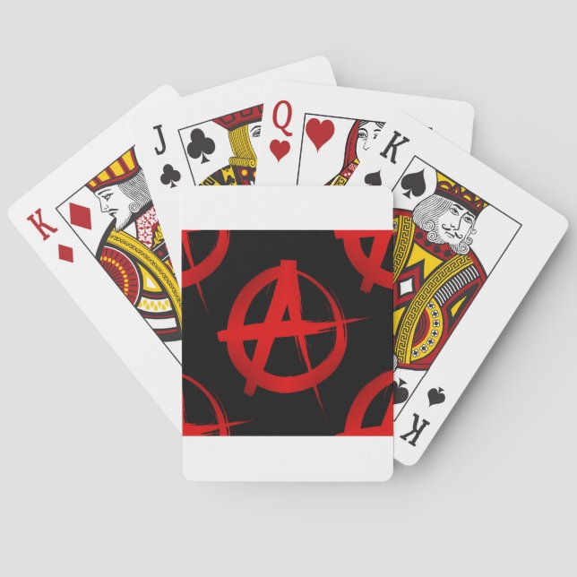 Jeu De Cartes Symbole d'anarchie (dos)