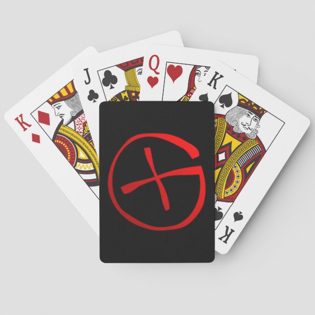 Jeu De Cartes Symbole de Geocaching (dos)