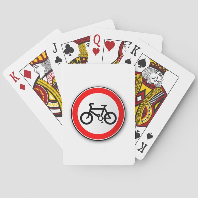 JEU DE CARTES SYMBOLE DE ROUTE CYCLISTE (dos)