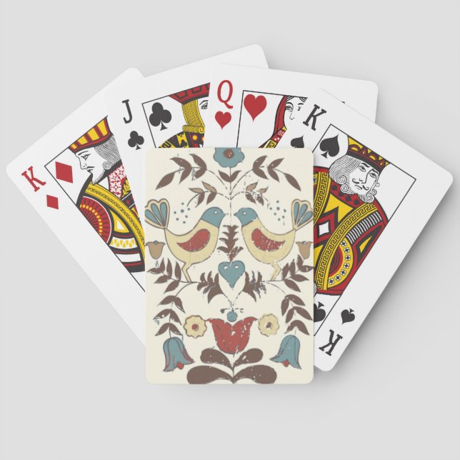 Jeu De Cartes SYMBOLE Hex Amish néerlandais Pennsylvanie Bird Am (dos)