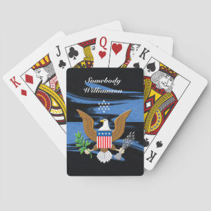 Jeu De Cartes Symbole patriotique des États-Unis personnaliser