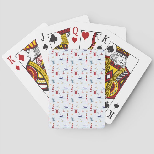 Jeu De Cartes Symboles de la mer cool (dos)