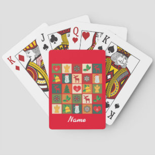 Jeu De Cartes Symboles de Noël Medley Art Thunder_Cove