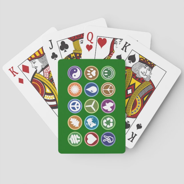 Jeu De Cartes Symboles écologiques (dos)