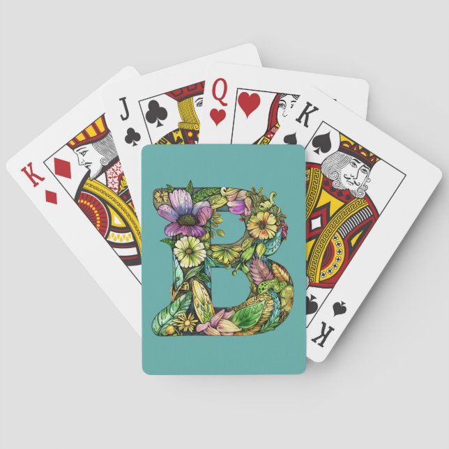 Jeu De Cartes T-shirt monogramme B généreux (dos)