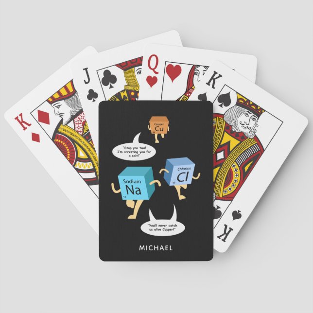 Jeu De Cartes Table périodique Science Chimie Enseignant sur mes (dos)