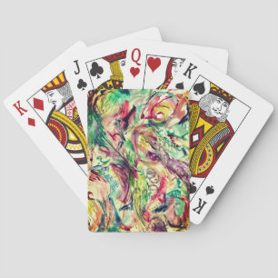 Jeu De Cartes Tableau Abstrait de C Mehrl Bennett pour pont de c