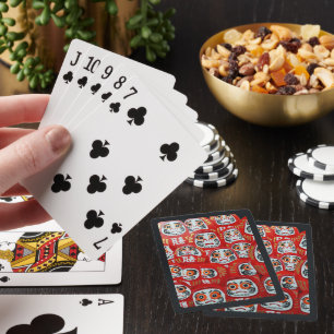 Jeu De Cartes Tableau de Daruma Dolls par Alfred Fox