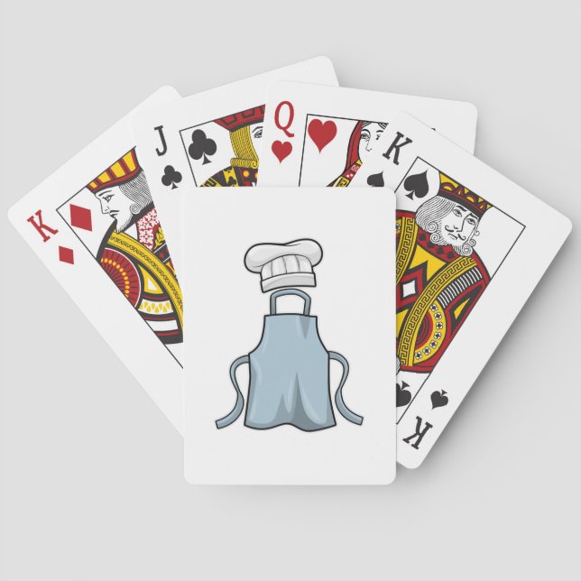 Jeu De Cartes tablier de cuisine et casquette de Cuisine (dos)