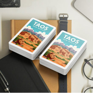 Jeu De Cartes Taos vintage Nouveau-Mexique