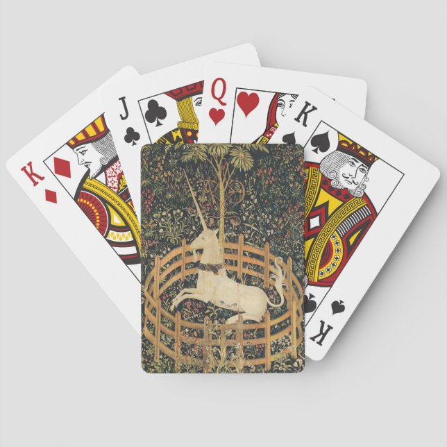 Jeu De Cartes Tapisseries Unicorne Tapisserie classique (dos)