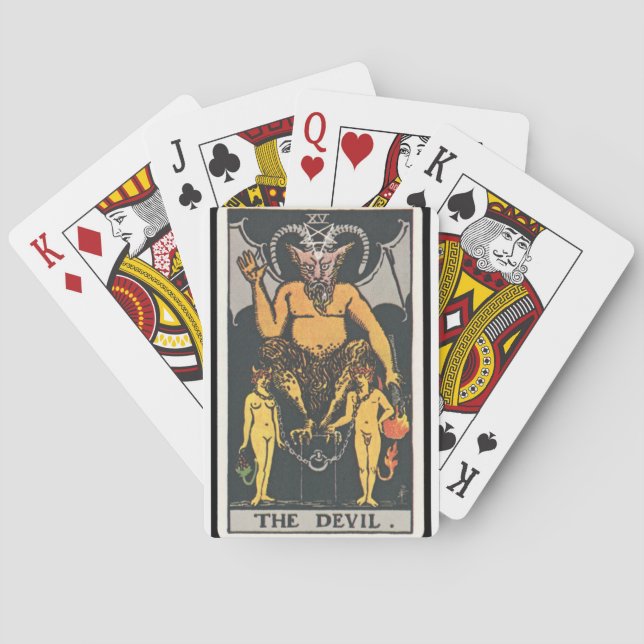 Jeu De Cartes Tarot : Le diable (dos)